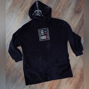 Star Wars Black Hooded Robe/Sleep Shirt